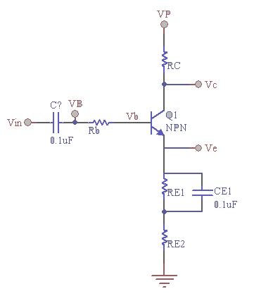 三极管偏置电压电路